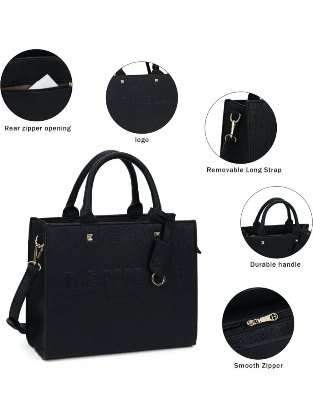 Stylish Tote Bag for Women - Versatile Top Handle Satchel with Shoulder Strap